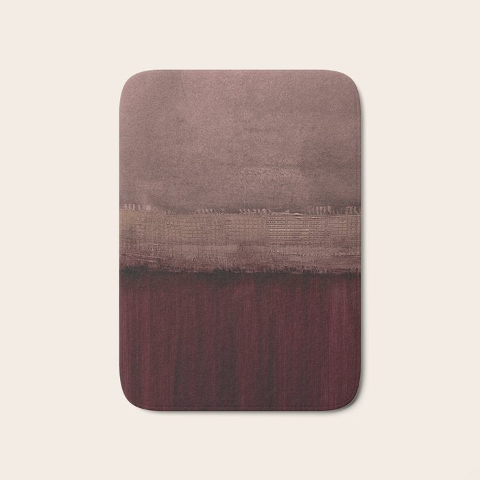 Burgundy abstract Bath Mat Gallery Image 1