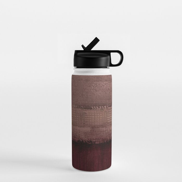 Burgundy abstract Water Bottle Gallery Image 1