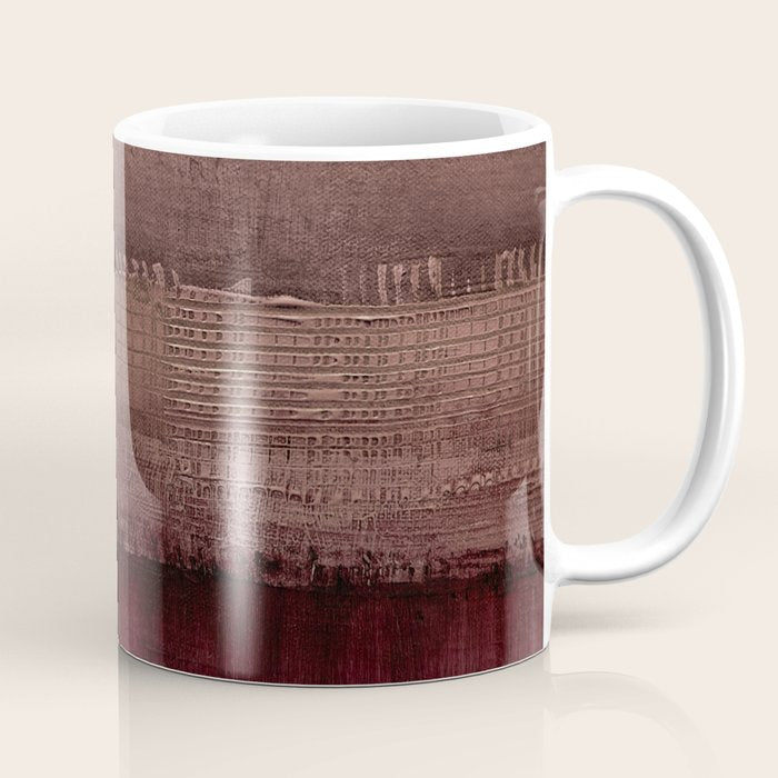 Burgundy abstract Coffee Mug Gallery Image 1