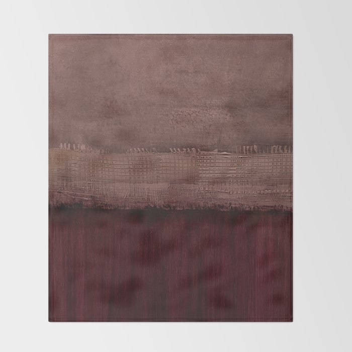Burgundy abstract Throw Blanket Gallery Image 2