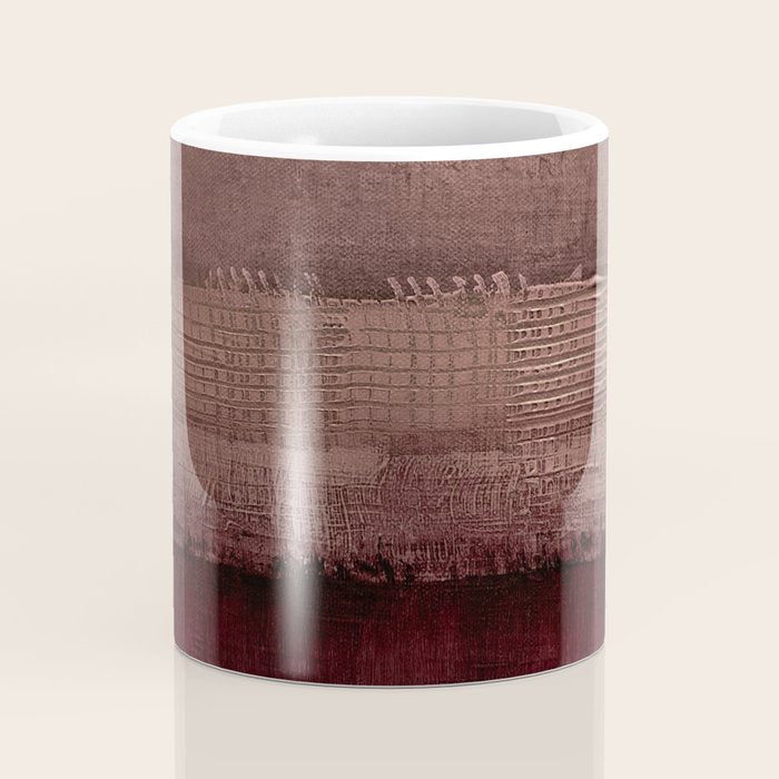 Burgundy abstract Coffee Mug Gallery Image 4