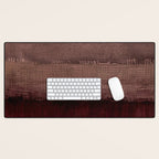 Burgundy abstract Desk Mat Gallery Image 1