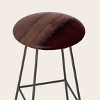 Burgundy abstract Stool Gallery Image 2
