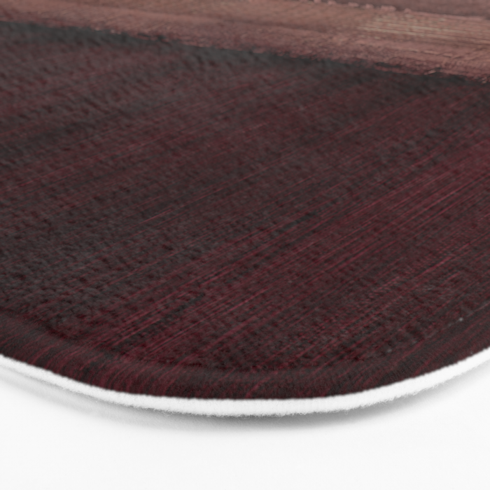 Burgundy abstract Bath Mat Gallery Image 3