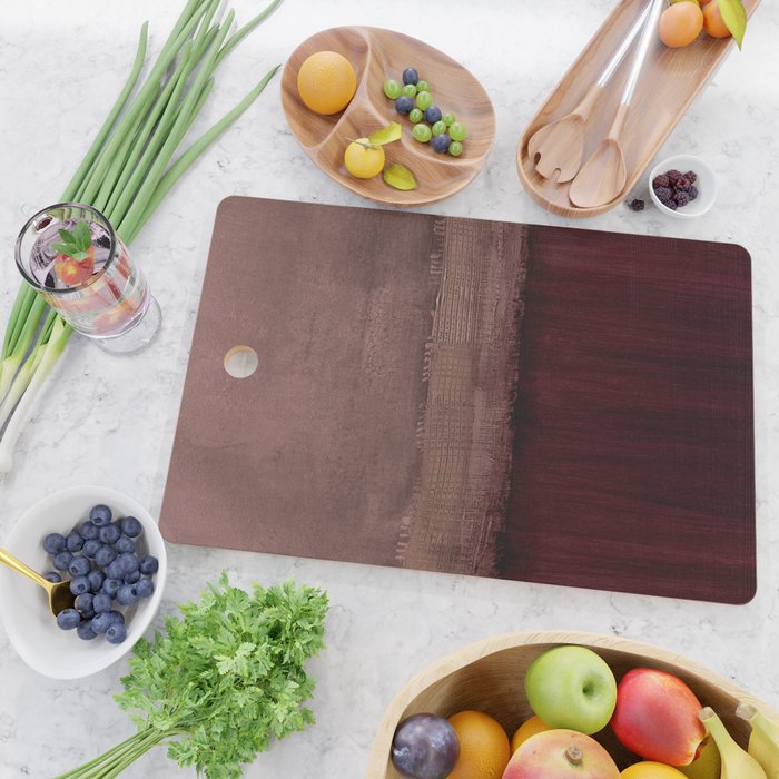 Burgundy abstract Cutting Board Gallery Image 2