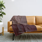 Burgundy abstract Throw Blanket Gallery Image 1