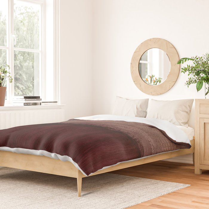 Burgundy abstract Duvet Cover Gallery Image 2