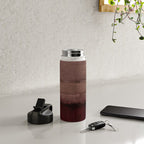 Burgundy abstract Water Bottle Gallery Image 4
