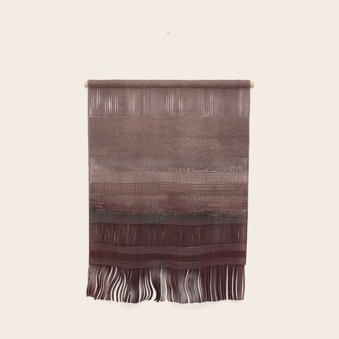 Burgundy abstract Wall Hanging Gallery Image 1