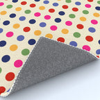 Colorful Polka Dots pattern bright Rug Gallery Image 4