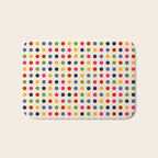 Colorful Polka Dots pattern bright Bath Mat Gallery Image 1