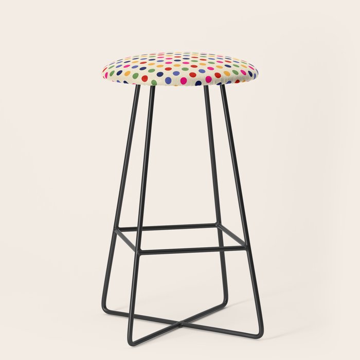 Colorful Polka Dots pattern bright Stool Gallery Image 1