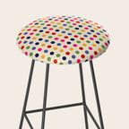 Colorful Polka Dots pattern bright Stool Gallery Image 2