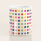 Colorful Polka Dots pattern bright Coffee Mug Gallery Image 4