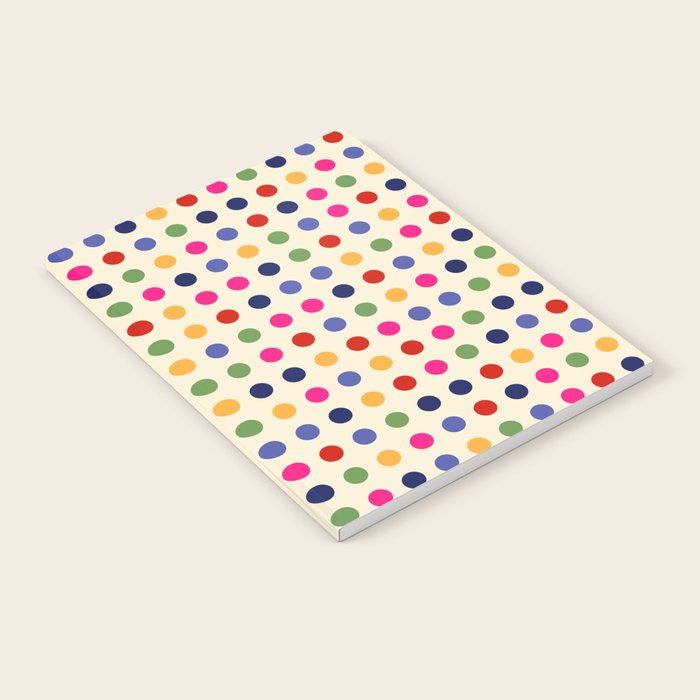 Colorful Polka Dots pattern bright Notebook Gallery Image 2