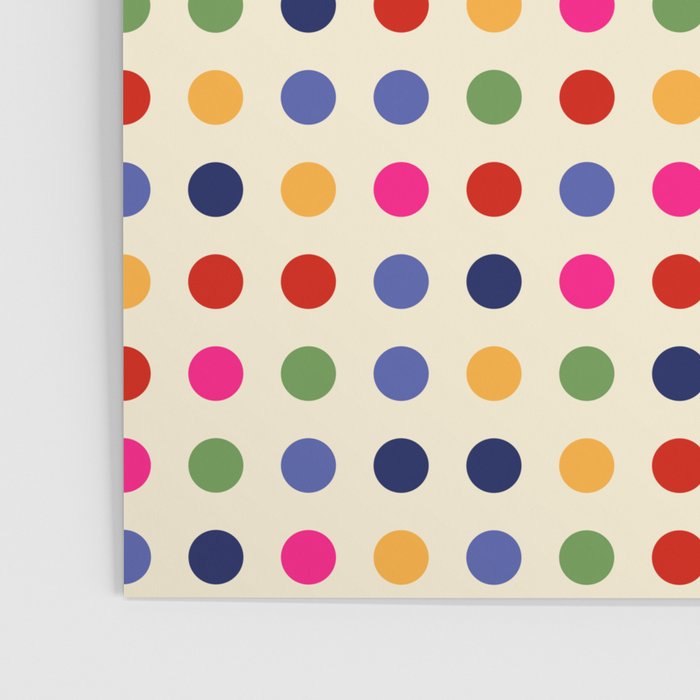 Colorful Polka Dots pattern bright Poster Gallery Image 3