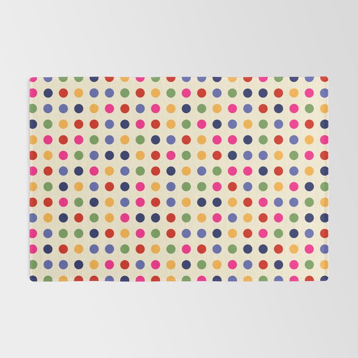 Colorful Polka Dots pattern bright Rug Gallery Image 2