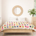 Colorful Polka Dots pattern bright Duvet Cover Gallery Image 3