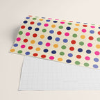 Colorful Polka Dots pattern bright Wrapping Paper Gallery Image 2