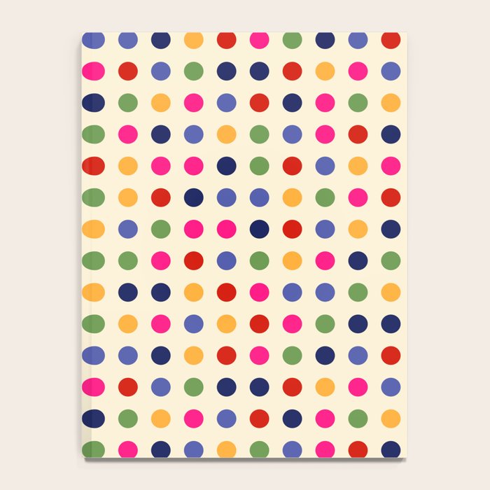 Colorful Polka Dots pattern bright Notebook Gallery Image 4