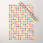 Colorful Polka Dots pattern bright Wrapping Paper Gallery Image 1