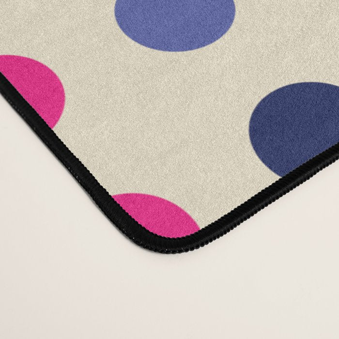 Colorful Polka Dots pattern bright Desk Mat Gallery Image 4