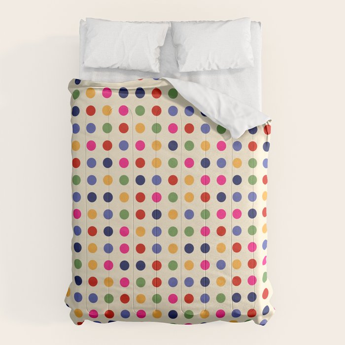 Colorful Polka Dots pattern bright Comforter Gallery Image 6