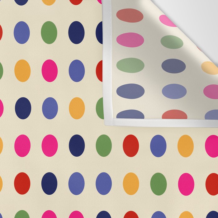 Colorful Polka Dots pattern bright Wall Tapestry Gallery Image 3
