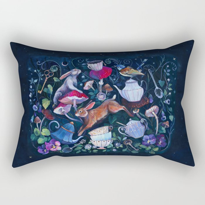 Wonderland Tea Party Rectangular Pillow Gallery Image 2