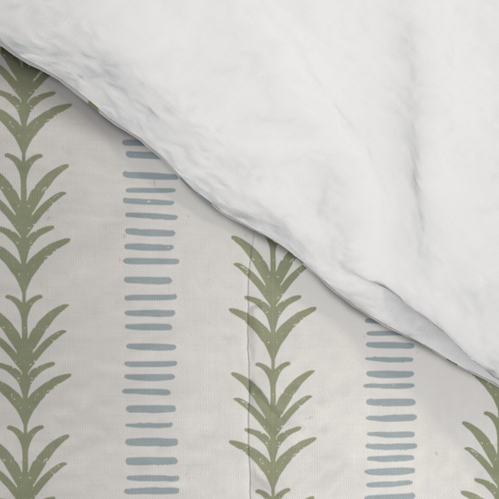 Natural Palm Stripe Comforter Gallery Image 4