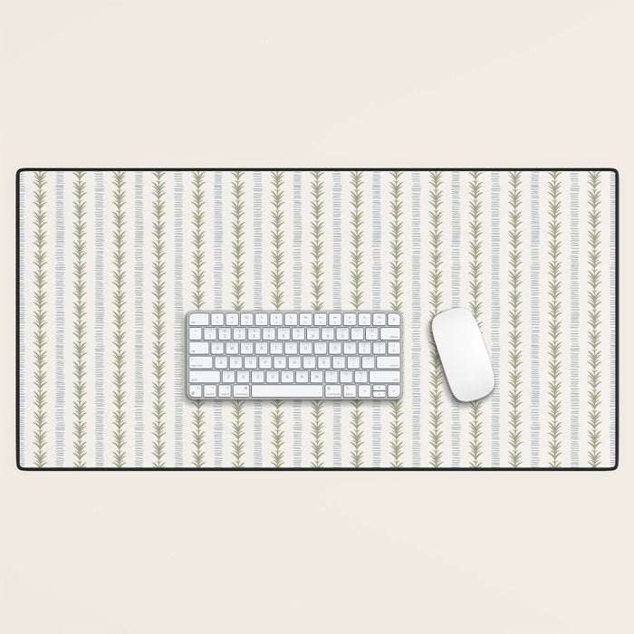 Natural Palm Stripe Desk Mat Gallery Image 1