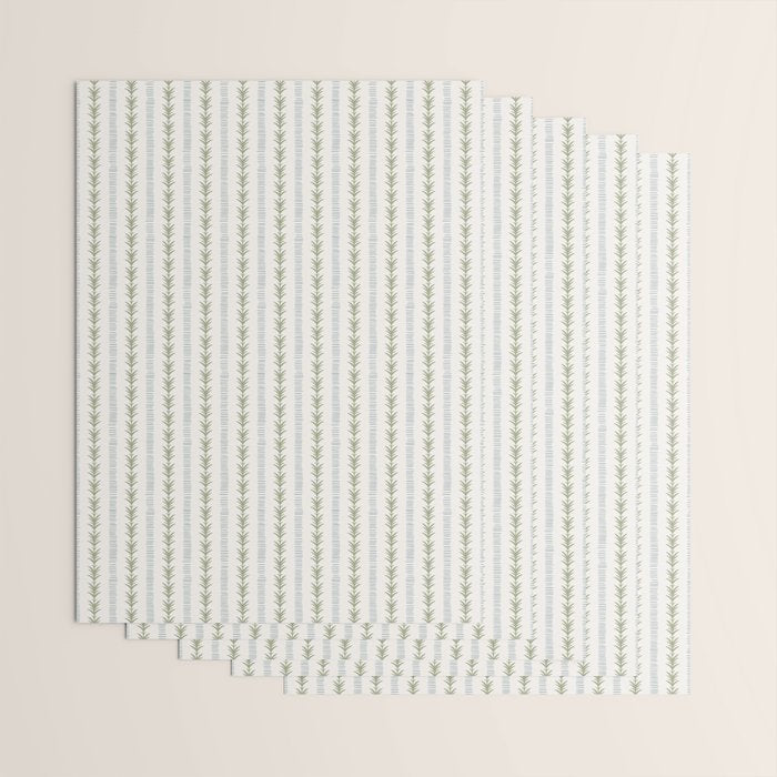 Natural Palm Stripe Wrapping Paper Gallery Image 3