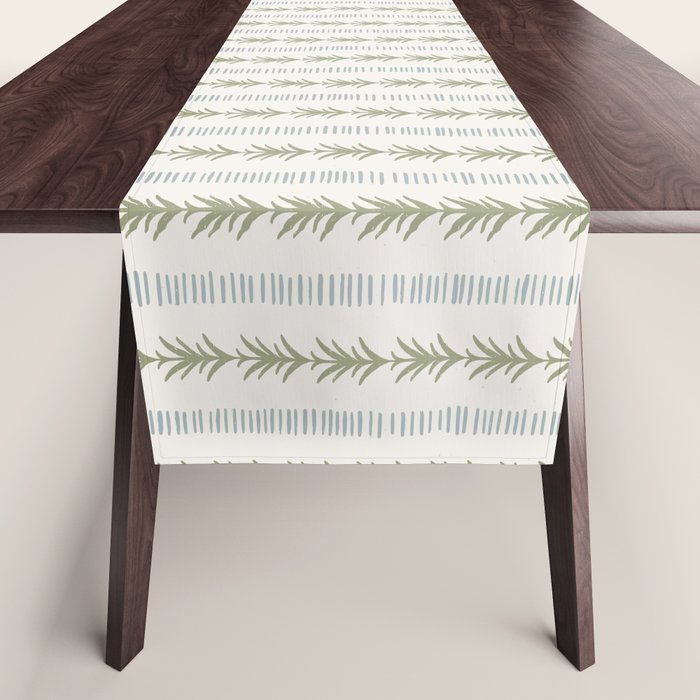Natural Palm Stripe Table Runner Gallery Image 1