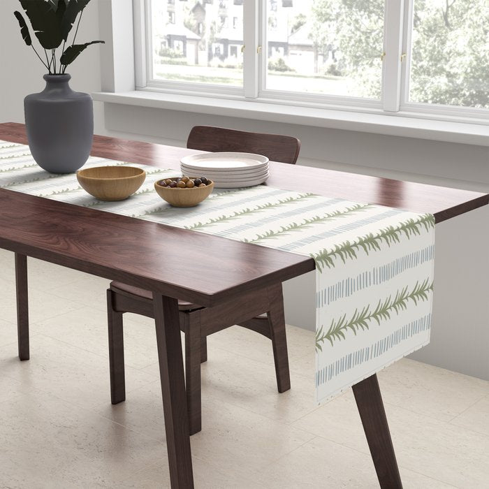 Natural Palm Stripe Table Runner Gallery Image 2