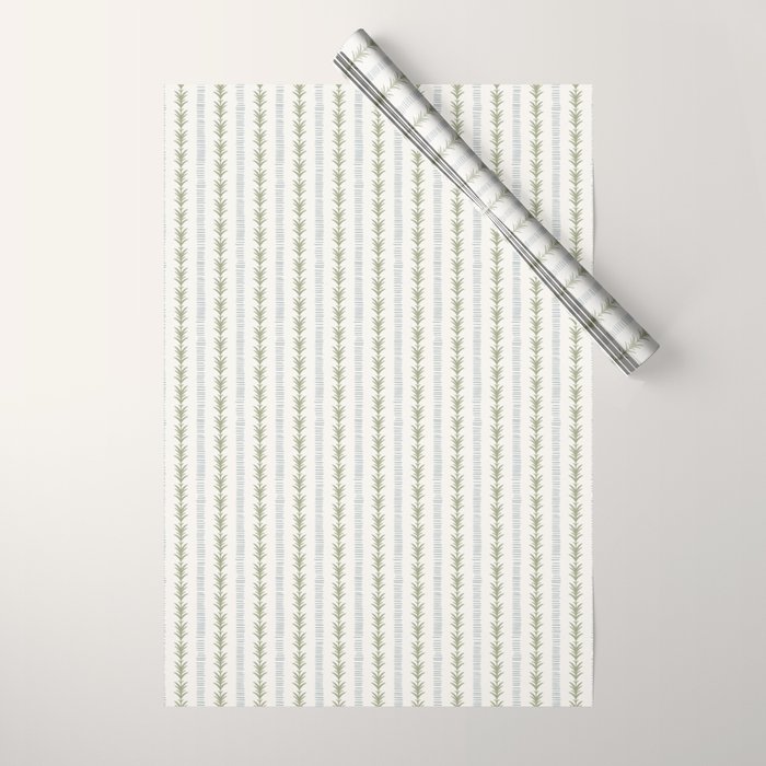 Natural Palm Stripe Wrapping Paper Gallery Image 1