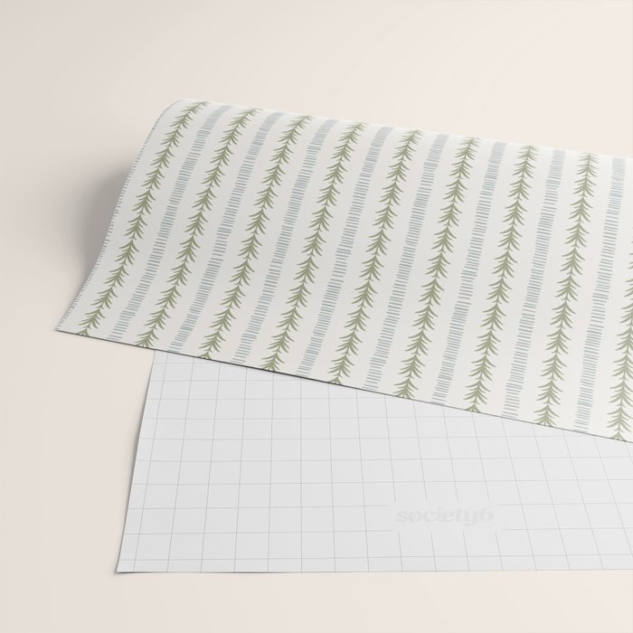Natural Palm Stripe Wrapping Paper Gallery Image 2