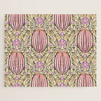 Retro Floral Beetles - vintage pastels Jigsaw Puzzle Gallery Image 1
