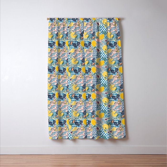 Citrus Coastal Adventure Window Curtain Gallery Image 3