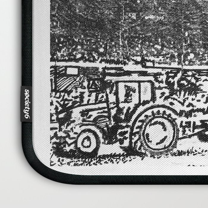 "The Starting Gate" Saratoga Springs Race Course Track Laptop Sleeve Gallery Image 3