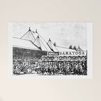 "The Starting Gate" Saratoga Springs Race Course Track Welcome Mat Gallery Image 1