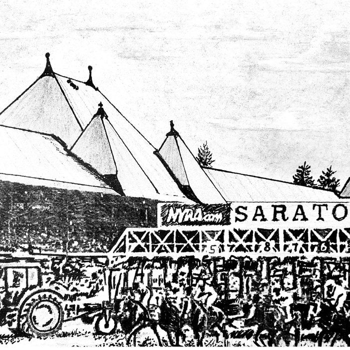 "The Starting Gate" Saratoga Springs Race Course Track Coffee Mug Gallery Image 2