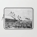 "The Starting Gate" Saratoga Springs Race Course Track Laptop Sleeve Gallery Image 1