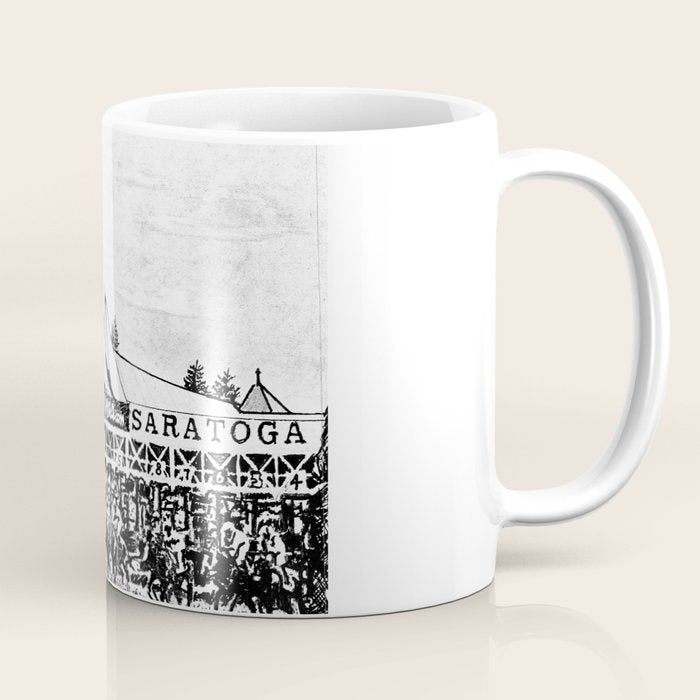 "The Starting Gate" Saratoga Springs Race Course Track Coffee Mug Gallery Image 1