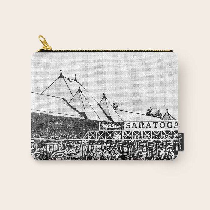 "The Starting Gate" Saratoga Springs Race Course Track Carry All Pouch Gallery Image 1