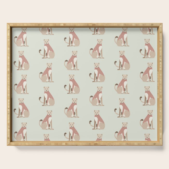 Whimsical Cheetah Serving Tray Gallery Image 1