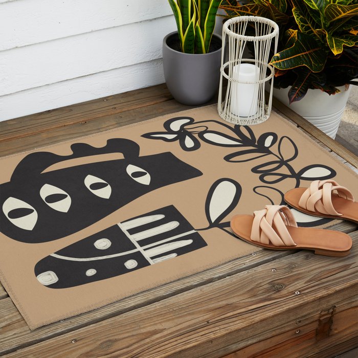 Surreal Flora 1 Outdoor Rug Gallery Image 2
