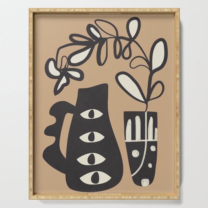 Surreal Flora 1 Serving Tray Gallery Image 1