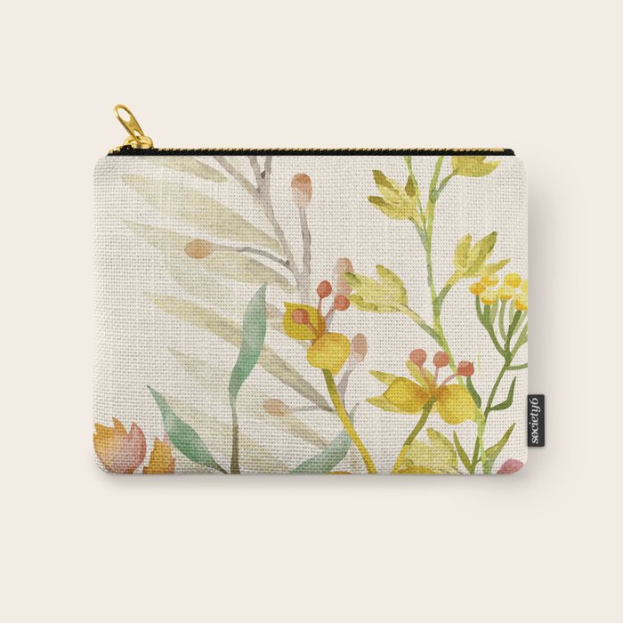 Autumn Flowers Carry All Pouch Gallery Image 1