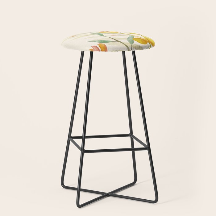 Autumn Flowers Stool Gallery Image 1