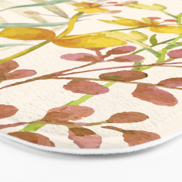 Autumn Flowers Bath Mat Gallery Image 3